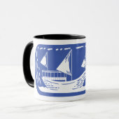Flaschenschiff Tasse (Vorderseite Links)