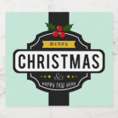 Flaschenschilder für Weihnachtswünsche Bierflaschenetikett (Einzelnes Label)