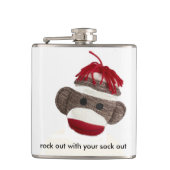 Flaschensockenaffe Flachmann (Vorderseite)