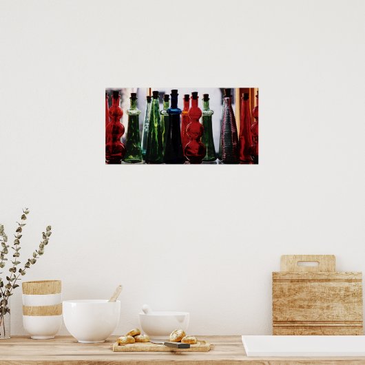 Flaschenspektrum Poster (Küche)