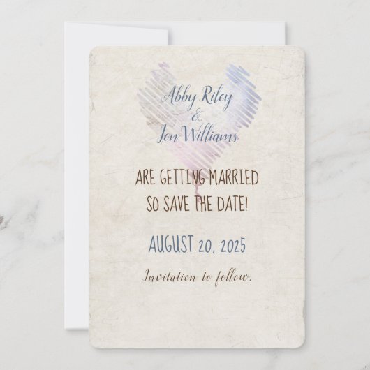 FlaschenStarfish Save the Date (Rückseite)