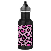 Flaschentierdruck Rosa Schwarz Edelstahlflasche (Rechts)