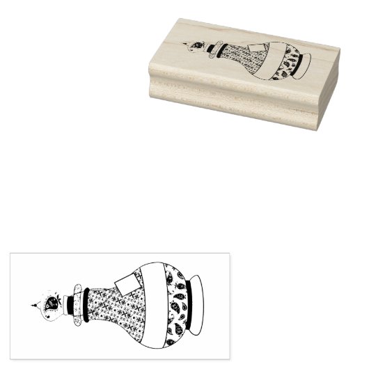 Flaschenuhr Gummistempel (Stempel)