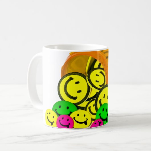 Flaschenvergießen Kaffeetasse (Vorderseite Links)
