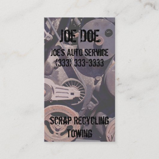 Flaschenzüge Visitenkarte (Vorderseite)