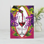 FlascheRock Napa Valley CARD Einladung (Stehend Vorderseite)