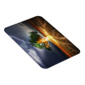 flash-845848 FANTASY LIGHTNING STRIKE TREE BACKGRO Magnet (Rechte Seite)