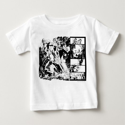 Flash and Green Lantern Panel 2 Baby T-shirt (Vorderseite)