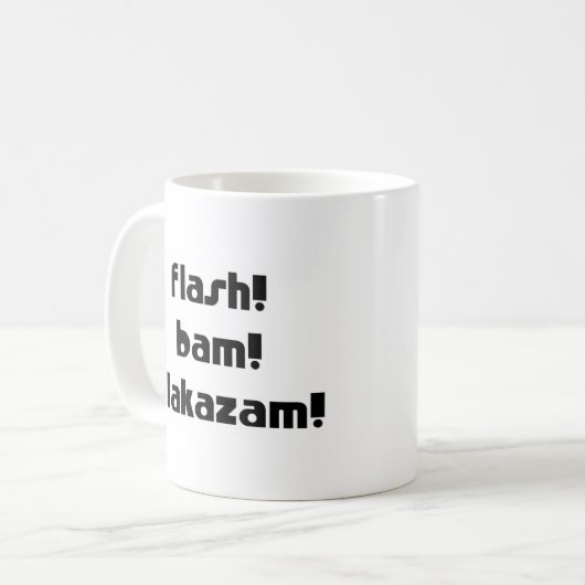 Flash-Bam Alakazam Kaffeetasse (Vorderseite Links)