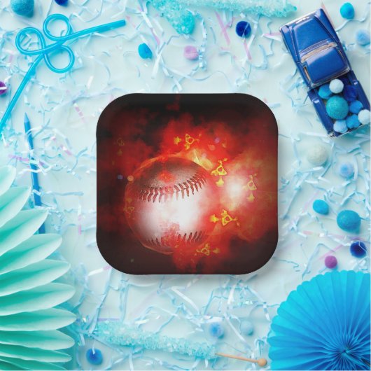 Flash Baseball Inspiration Pappteller (Party)