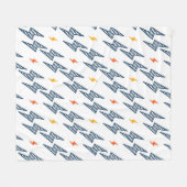 Flash. Blitzschrauben Nahtloses Muster. Hintergrun Fleecedecke (Vorderseite (Horizontal))