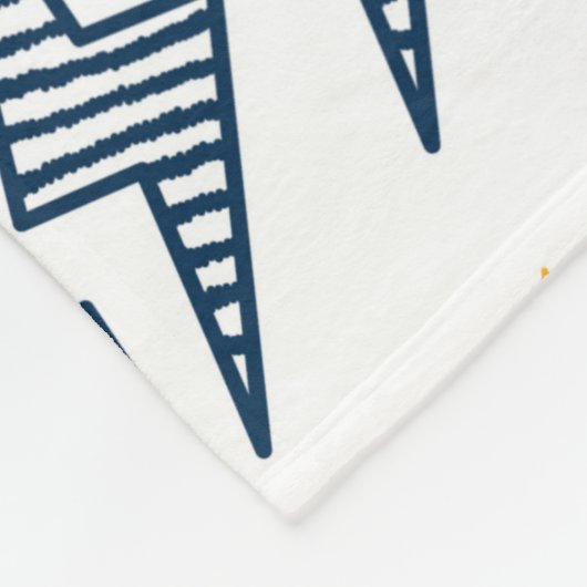 Flash. Blitzschrauben Nahtloses Muster. Hintergrun Fleecedecke (Ecke)