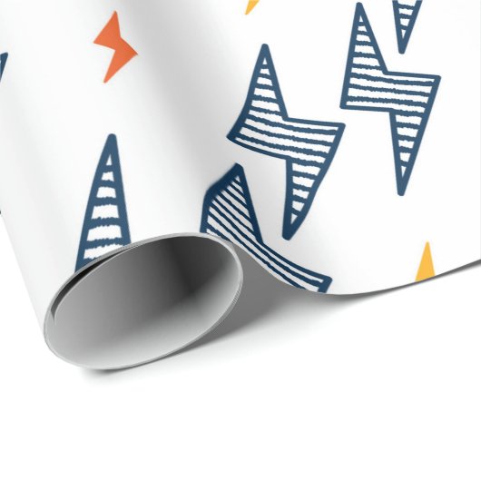 Flash. Blitzschrauben Nahtloses Muster. Hintergrun Geschenkpapier (Rolleneckpunkt)