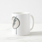 Flash Bolt Paint Grunge Kaffeetasse (VorderseiteRechts)
