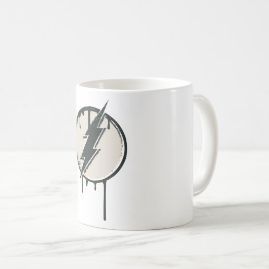 Flash Bolt Paint Grunge Kaffeetasse (VorderseiteRechts)