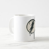 Flash Bolt Paint Grunge Kaffeetasse (Vorderseite Links)
