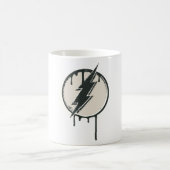 Flash Bolt Paint Grunge Kaffeetasse (Mittel)