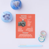 Flash Camera Icon, Fotograf, Fotografie Miete Flyer (Einzeln)