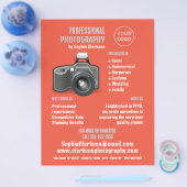 Flash Camera Icon, Fotograf, Fotografie Miete Flyer (Einzeln)