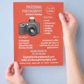 Flash Camera Icon, Fotograf, Fotografie Miete Flyer (Hand)