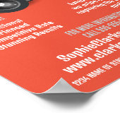 Flash Camera Icon, Fotograf, Fotografie Miete Poster (Ecke)