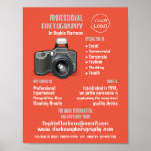 Flash Camera Icon, Fotograf, Fotografie Miete Poster (Vorne)