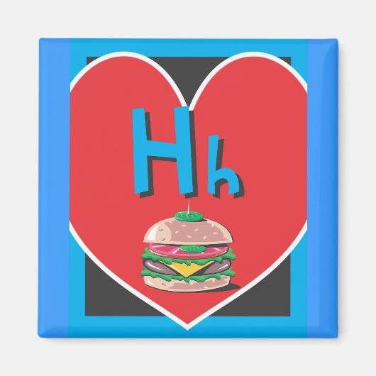 Flash Card Letter H Magnet (Vorne)