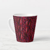 Flash Disco Red Sequin Print Milchtasse (Linke Ecke)