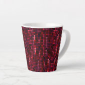 Flash Disco Red Sequin Print Milchtasse (Rechte Ecke)