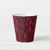 Flash Disco Red Sequin Print Milchtasse (Vorderseite)