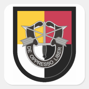 FLASH/DUI 3. KRAFT-GRUPPEN-AUFKLEBER QUADRATISCHER AUFKLEBER