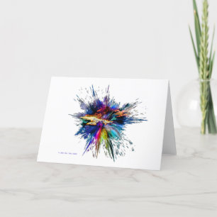 "Flash Feathers" geklappte Grußkarte Karte