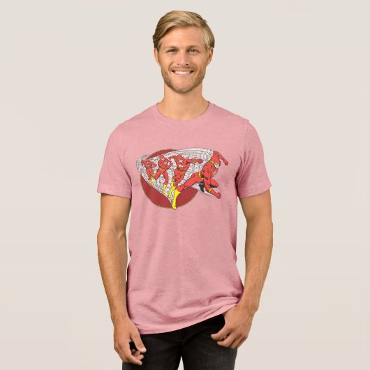 Flash in Motion Tri-Blend Shirt (Vorderseite voll)