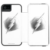 Flash-Insignien Incipio iPhone Geldbeutel-Hülle (Folio Geöffnet)