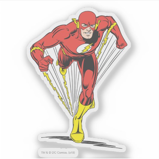 Flash läuft voran aufkleber (Vorderseite)
