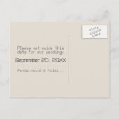 Flash-Laufwerk Save the Date Postkarte (Rückseite)
