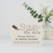 Flash-Laufwerk Save the Date Postkarte (Stehend Vorderseite)