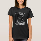 Flash oder Trash (BACK PRINT) Funny Rock Climbing T-Shirt (Vorderseite)