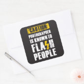 Flash People - Quadratischer Aufkleber (Umschlag)