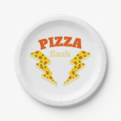 Flash Pizza Pappteller (Vorderseite)