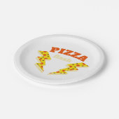 Flash Pizza Pappteller (Schrägansicht)