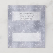 Flash Platinum Sequins Look Jeder Anlass Platzkarte (Außenseite Aufgefaltet)