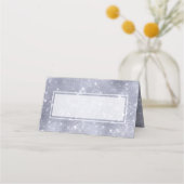Flash Platinum Sequins Look Jeder Anlass Platzkarte (Vorderseite)