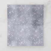 Flash Platinum Sequins Look Jeder Anlass Platzkarte (Innenseite Aufgefaltet)