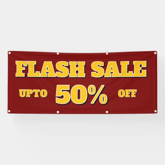 Flash Sale Editable Custom Banner (Horizontal)