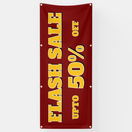 Flash Sale Editable Custom Banner (Vertikal)