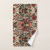 Flash Tattoo Spider Floral Custom Muster Badhandtuch Set (Handtuch)