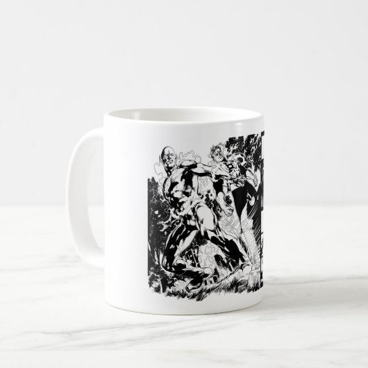Flash- und Green Lantern-Panel 2 Kaffeetasse (Vorderseite Links)