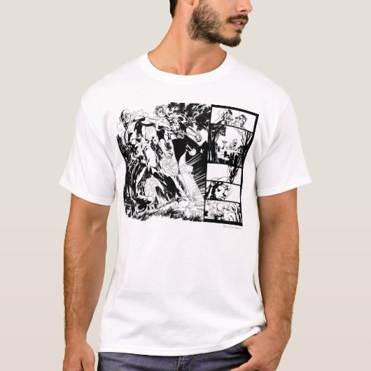 Flash- und Green Lantern-Panel 2 T-Shirt (Vorderseite)