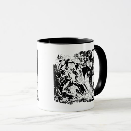 Flash- und Green Lantern-Panel 2 Tasse (VorderseiteRechts)